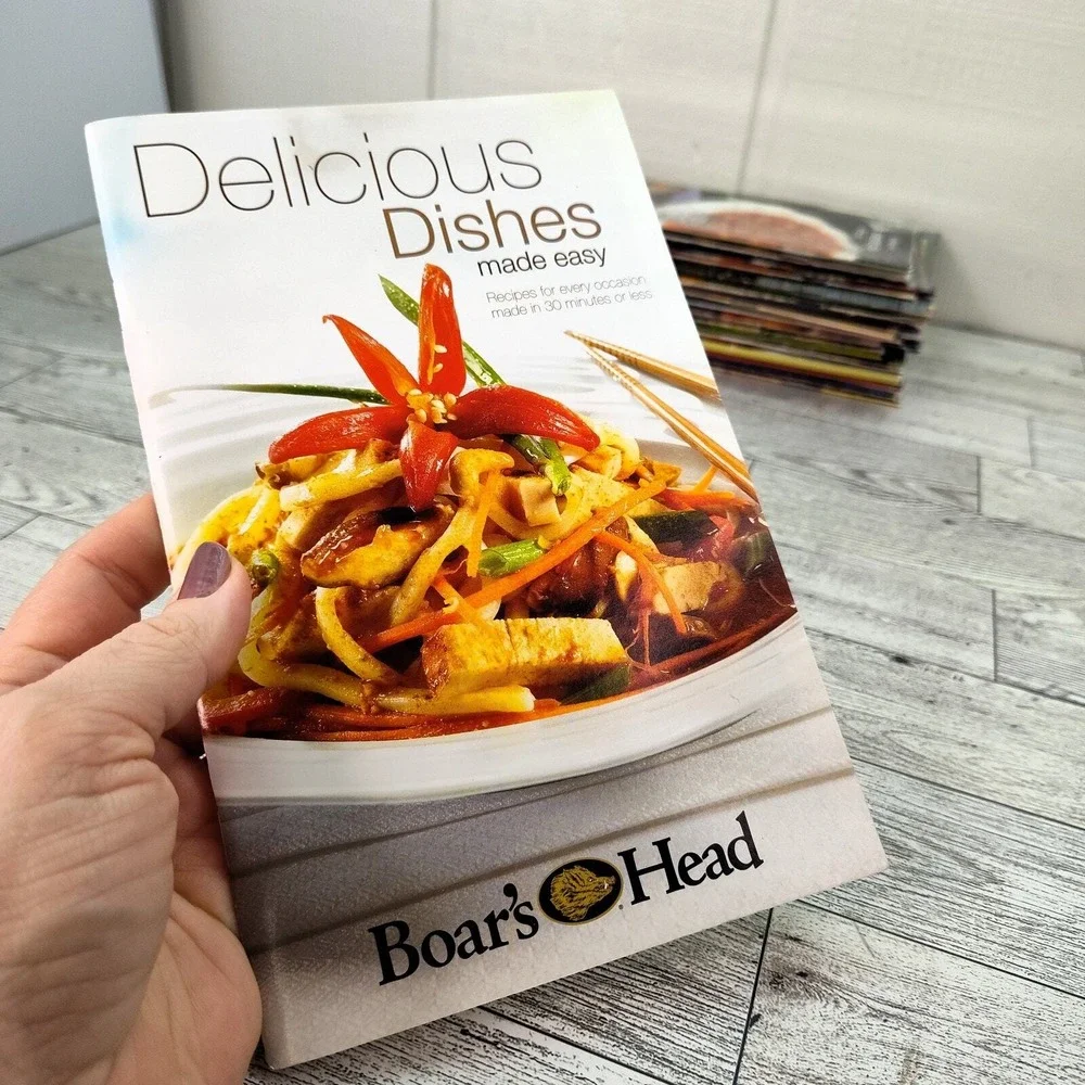 Delicious Dishes Boars Head Cookbook Booklet 1990s Recipes Preloved‎ Vtg